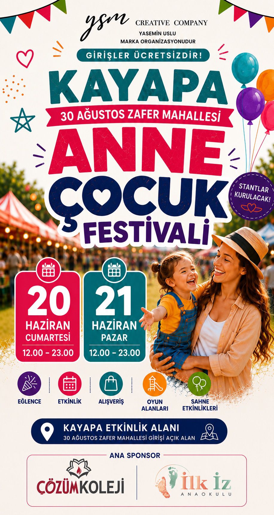 Kayapa Anne Çocuk Festivali duyurusu