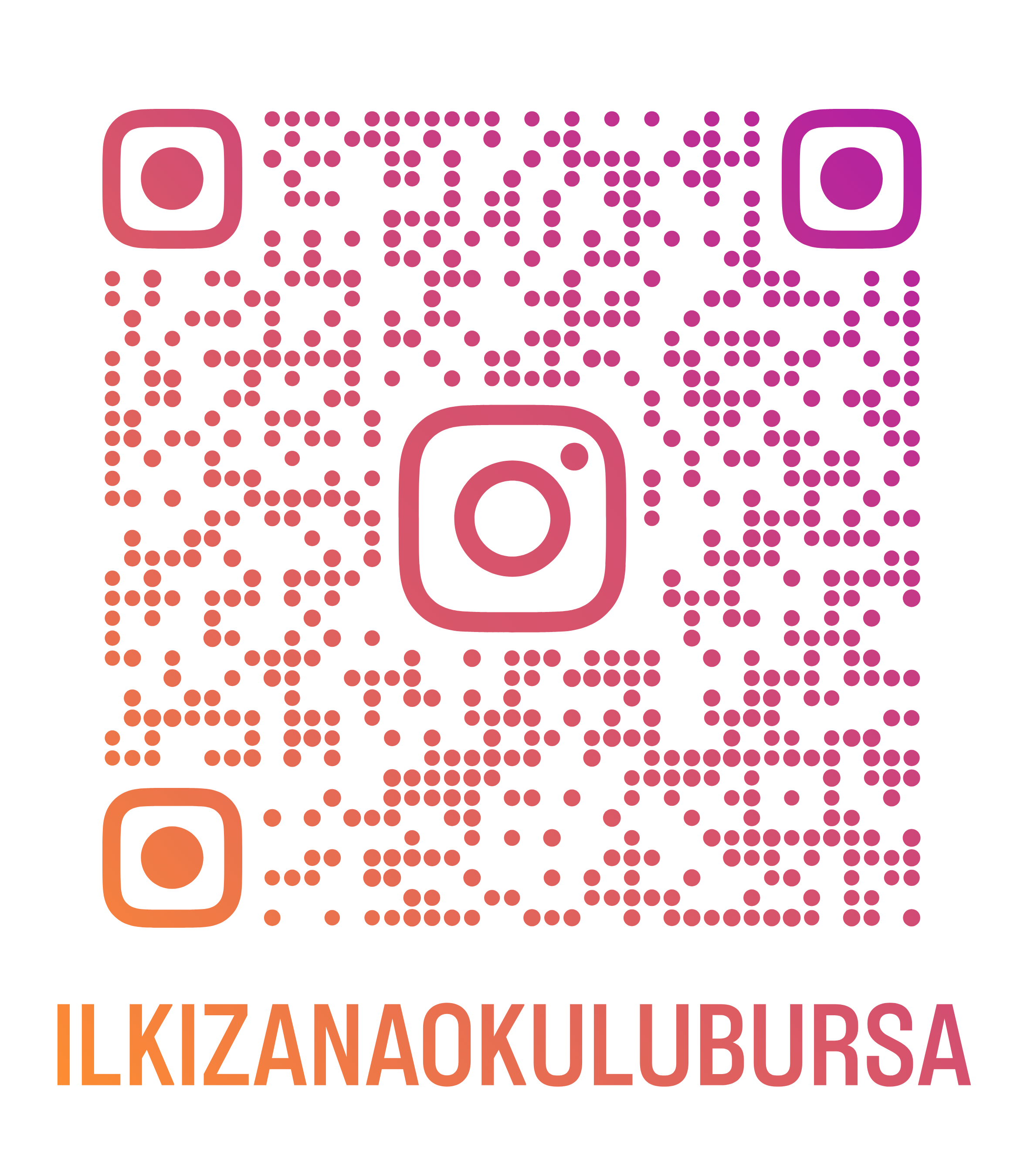 İlk İz Anaokulu Instagram QR kodu